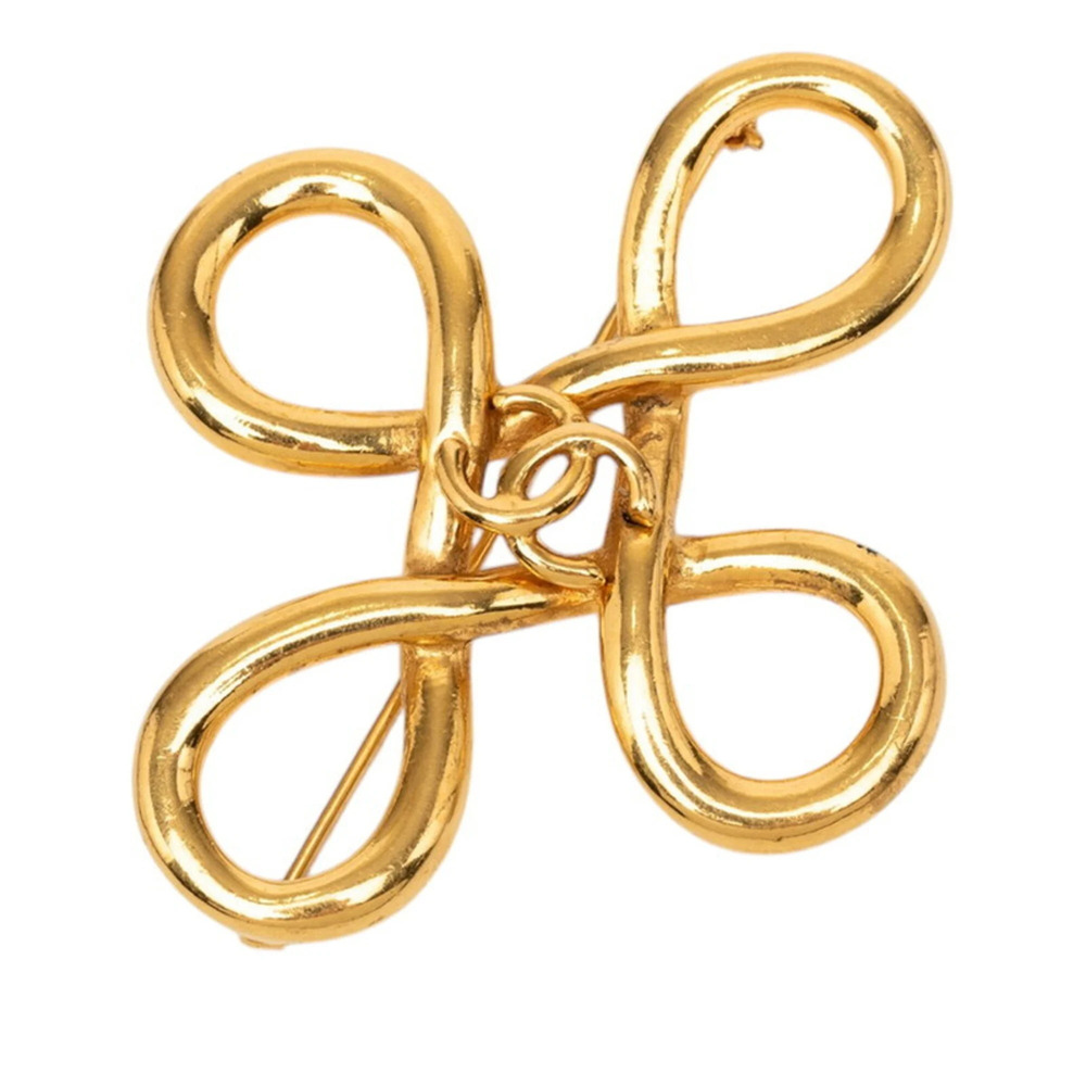 CHANEL Logo Brooch
